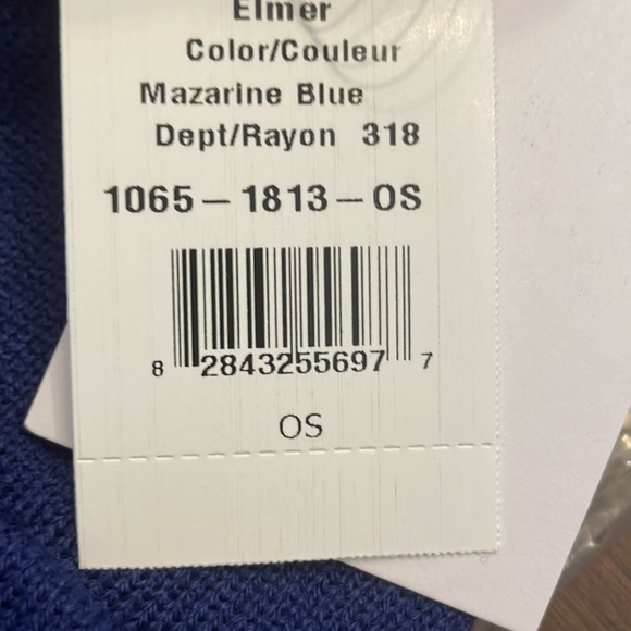 Hershel Elmer beenie in Mazarine blue - Picture 3 of 3
